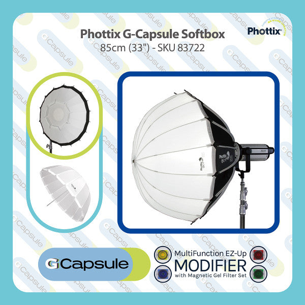 Phottix G-Capsule Softbox 85cm (33") from www.thelafirm.com