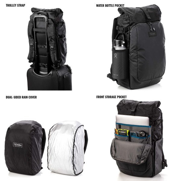 Tenba Fulton v2 16L All Weather Backpack - Black/Black Camo from www.thelafirm.com