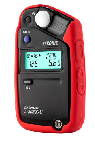 Sekonic Red Color Grip For L-308x from www.thelafirm.com