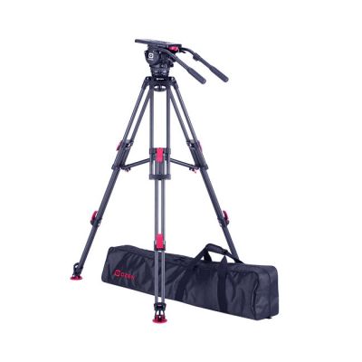 AGILE 18M (E-Z LOAD MAX) w/2 extending pan bar + TR-100CF2HD heavy-duty tripod w/CONTENDER heavy duty mid-level spreader & deep-tread rubber feet + softcase from www.thelafirm.com