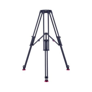 100mm single-stage aluminum tripod with twist lever-type brakes, CONTENDER heavy-duty mid-level spreader & deep-tread rubber feet from www.thelafirm.com