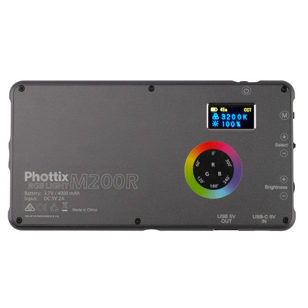 PHOTTIX M200R RGB LIGHT from www.thelafirm.com