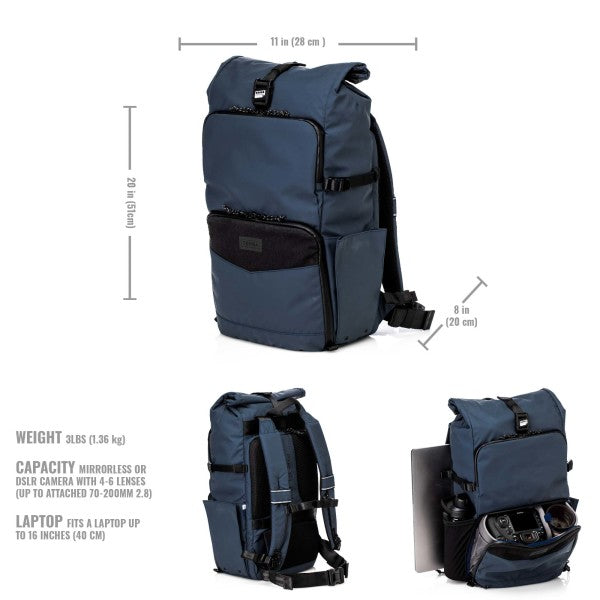 Tenba DNA 16 DSLR Backpack - Blue from www.thelafirm.com