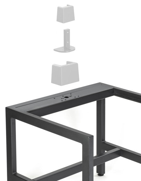 Kaiser 75H Table Frame. Height approx. 75 cm (29.5 in.). Features holes for mounting bases 5610 (RSP columns), 5625 (RD columns) and 4427 (R1 columns). from www.thelafirm.com