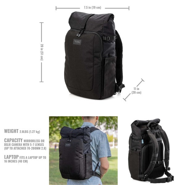 Tenba Fulton v2 16L Backpack - Black from www.thelafirm.com