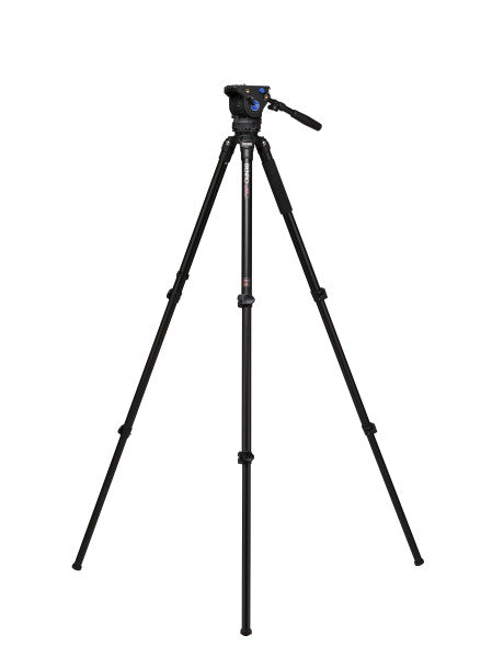 Benro A373F Series 3 AL Video Tripod & BV6H Head - 3 Leg Sections, Flip Lock Leg Release from www.thelafirm.com