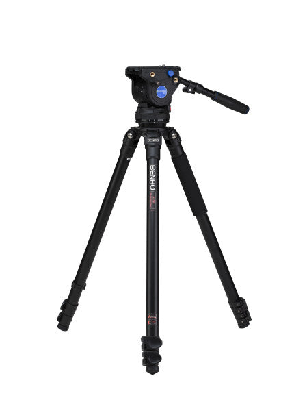 Benro A373F Series 3 AL Video Tripod & BV4H Head - 3 Leg Sections, Flip Lock Leg Release from www.thelafirm.com