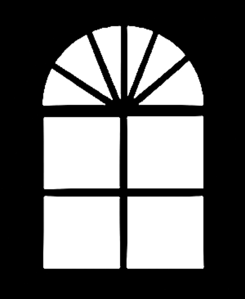 window - series ii - half dome - 22 x 22