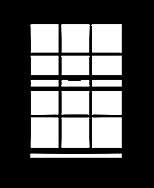 window - series ii - open window - 22 x 22