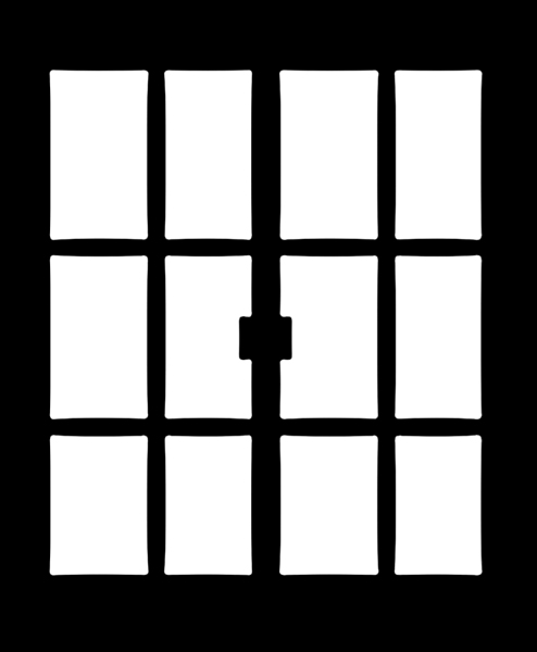 window - series ii - split door - 22 x 22" (55.9 x 55.9 cm) from www.thelafirm.com