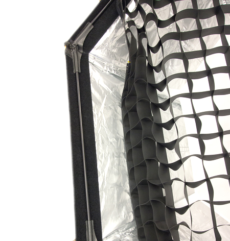 grid - fabric - 50 degree - 3' octabank from www.thelafirm.com