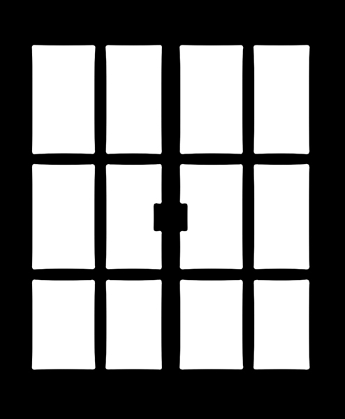 window - series ii - split door - micro - 16 x 16