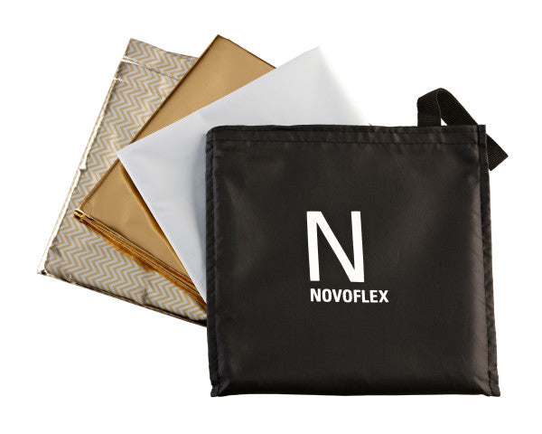 NOVOFLEX PATRON Reflector Kit - Gold, Silver, Sunlight, Black, White from www.thelafirm.com