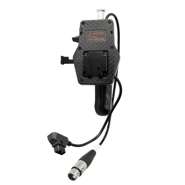 NANLITE V MOUNT BATTERY GRIP WITH 4 PIN XLR       CONNECTOR from www.thelafirm.com