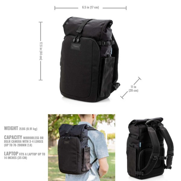 Tenba Fulton v2 14L Backpack - Black from www.thelafirm.com