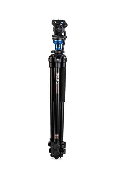 Benro A1573F Series 1 AL Video Tripod & S2PRO Head - Leveling Column, 3 Leg Sections, Flip Lock Leg Release from www.thelafirm.com