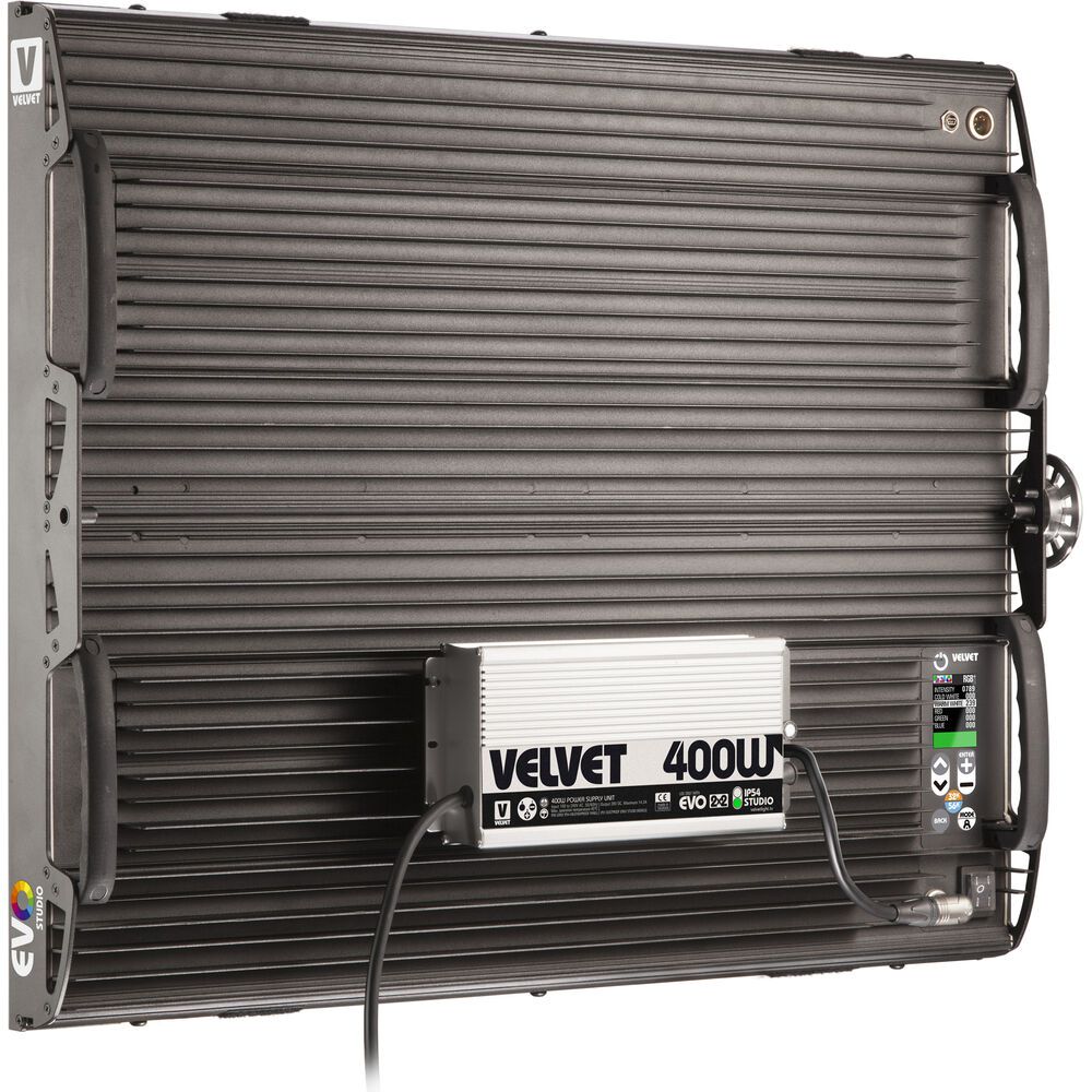 VELVET EVO 2 x 2 Colour Studio Dustproof Integrated AC Power Supply Yoke RGBWW LED Light Panel