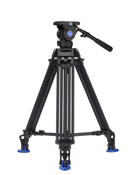 Benro A673TMM Dual Stage AL Video Tripod & BV8 Head - 75mm Bowl, 3 Leg Sections, Twist Lever-Lock Leg Release from www.thelafirm.com