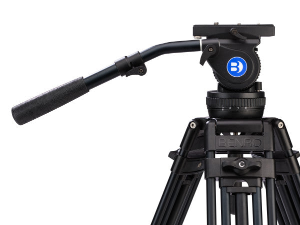 Benro A674TMM Dual Stage AL Video Tripod & BV10 Head - 100mm Bowl, 3 Leg Sections, Twist Lever-Lock Leg Release from www.thelafirm.com