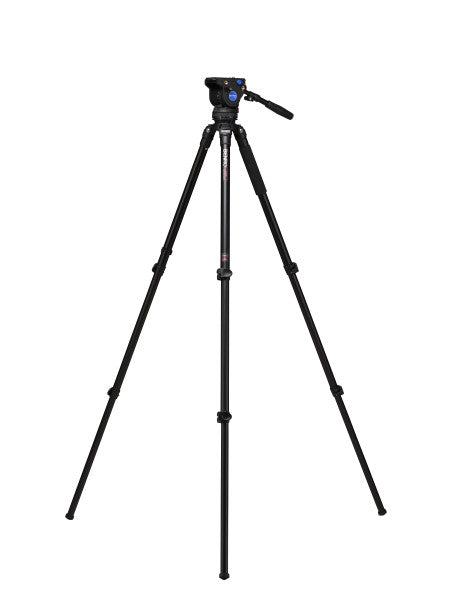 Benro A373F Series 3 AL Video Tripod & BV4H Head - 3 Leg Sections, Flip Lock Leg Release from www.thelafirm.com