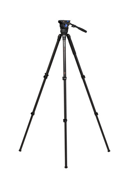 Benro C373F Series 3 CF Video Tripod & BV6H Head - 3 Leg Sections, Flip Lock Leg Release from www.thelafirm.com