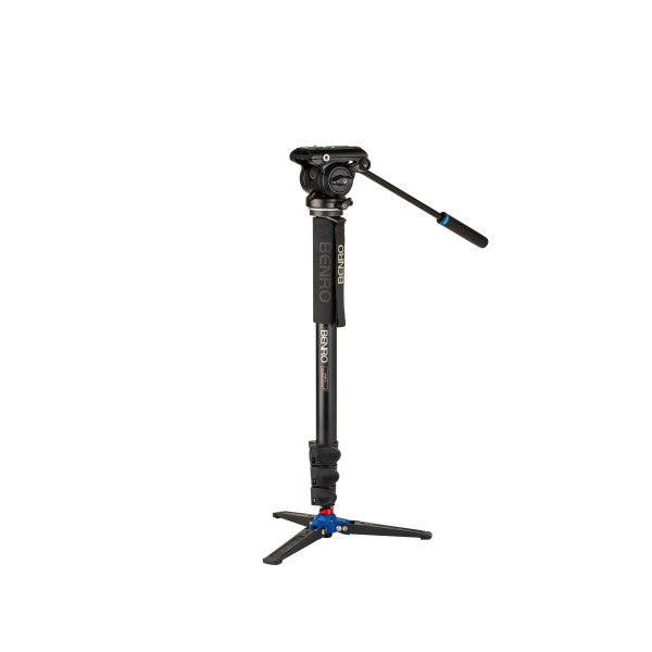 Benro A48FDS4PRO Aluminum Video Monopod Kit from www.thelafirm.com