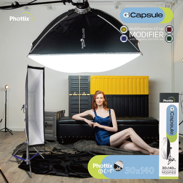 Phottix G-Capsule Softbox 30x140cm (12"x55") from www.thelafirm.com